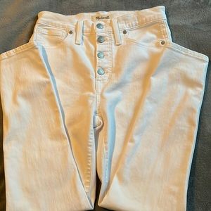 Like new white madewell jeans